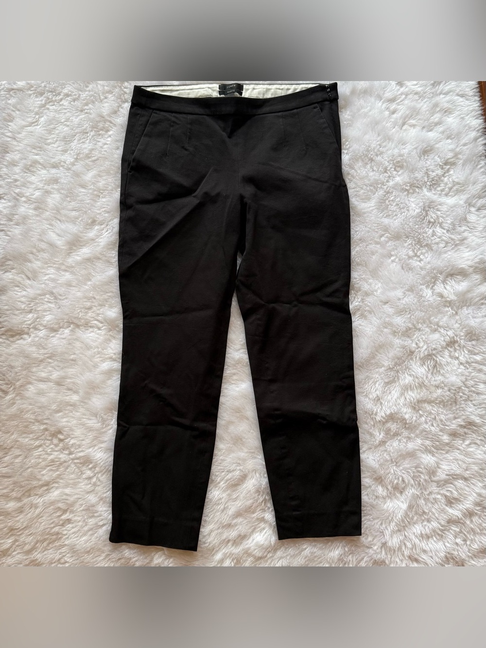 J. Crew Martie Black Ankle Slim Pants Size 6 - Picture 3 of 6